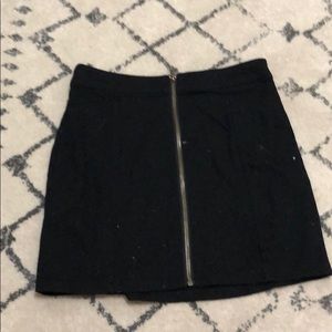 Black mini skirt